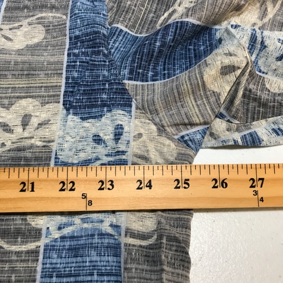 Lot of 2 Aloha Hawaiian Shirts Tommy Bahama & Nat Nast Mens XL Blue Gray White - Picture 11 of 13